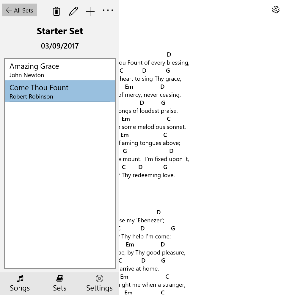 SongbookPro screenshot