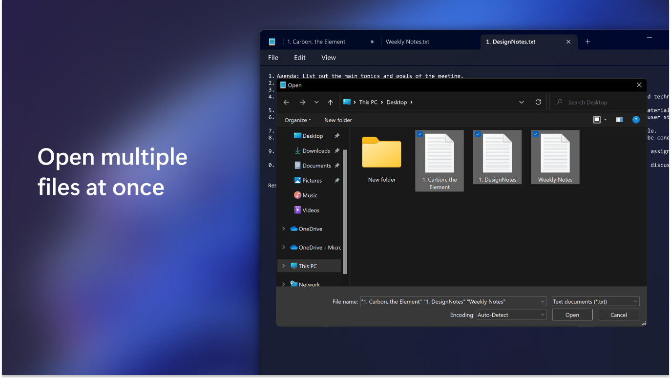 Windows Notepad screenshot