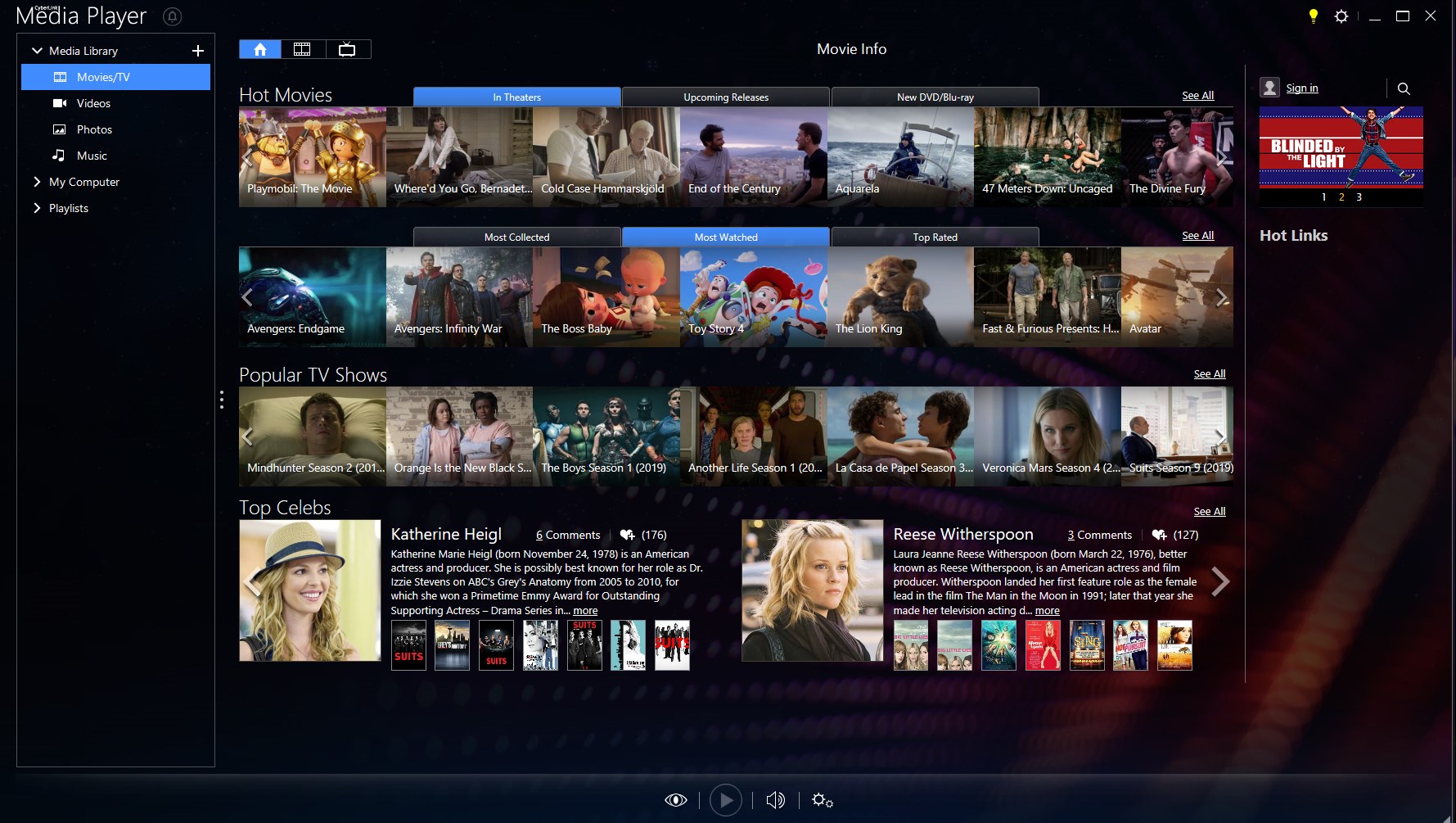 CyberLink Media Player 18 Standard screenshot