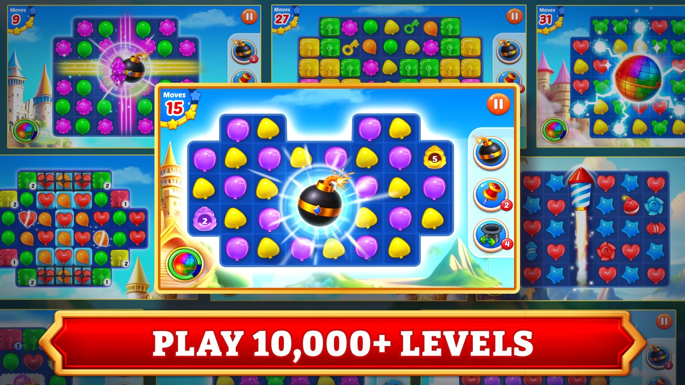 Balloon Paradise - Match 3 Puzzle Game screenshot