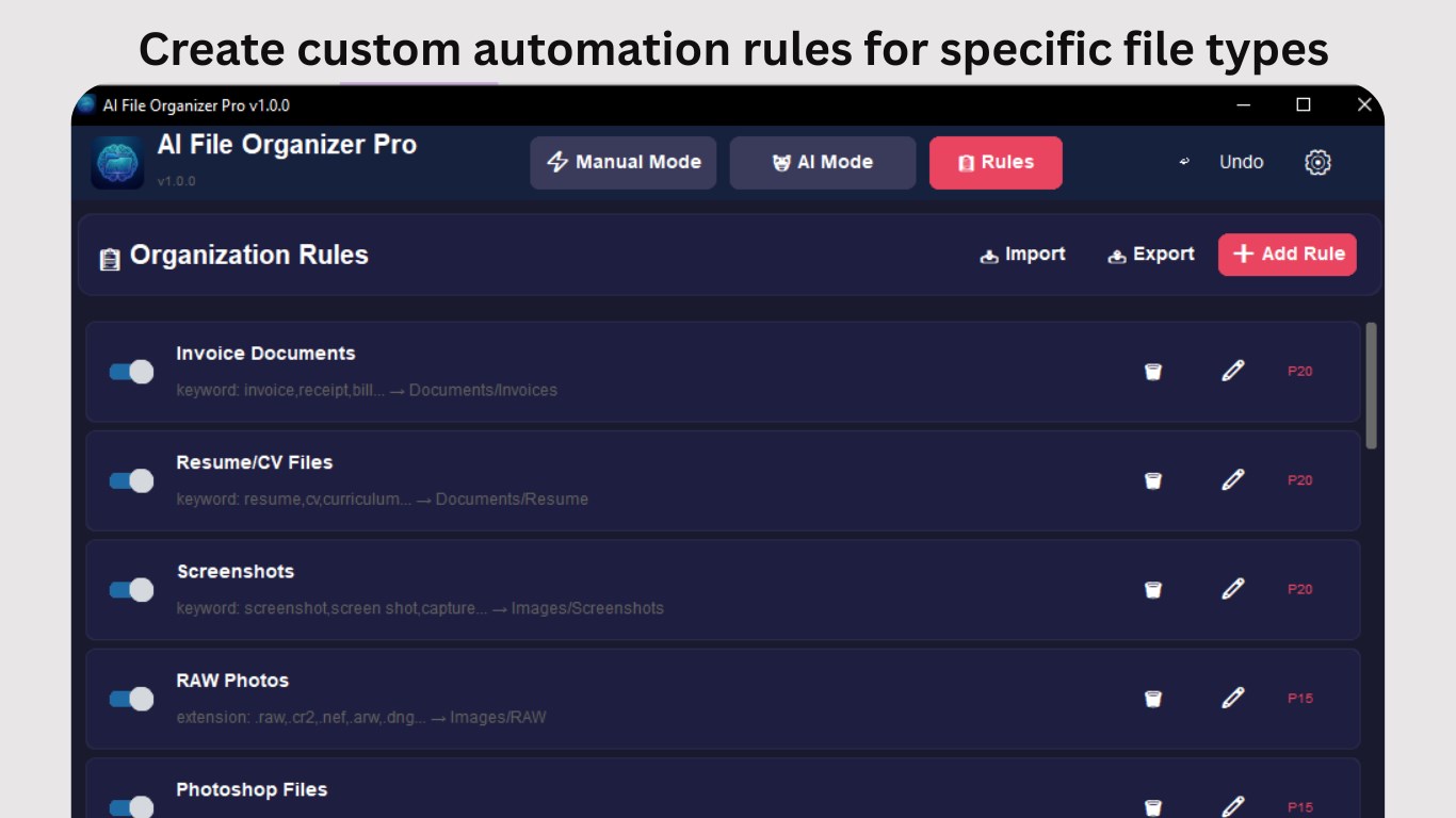AI File Organizer Pro screenshot