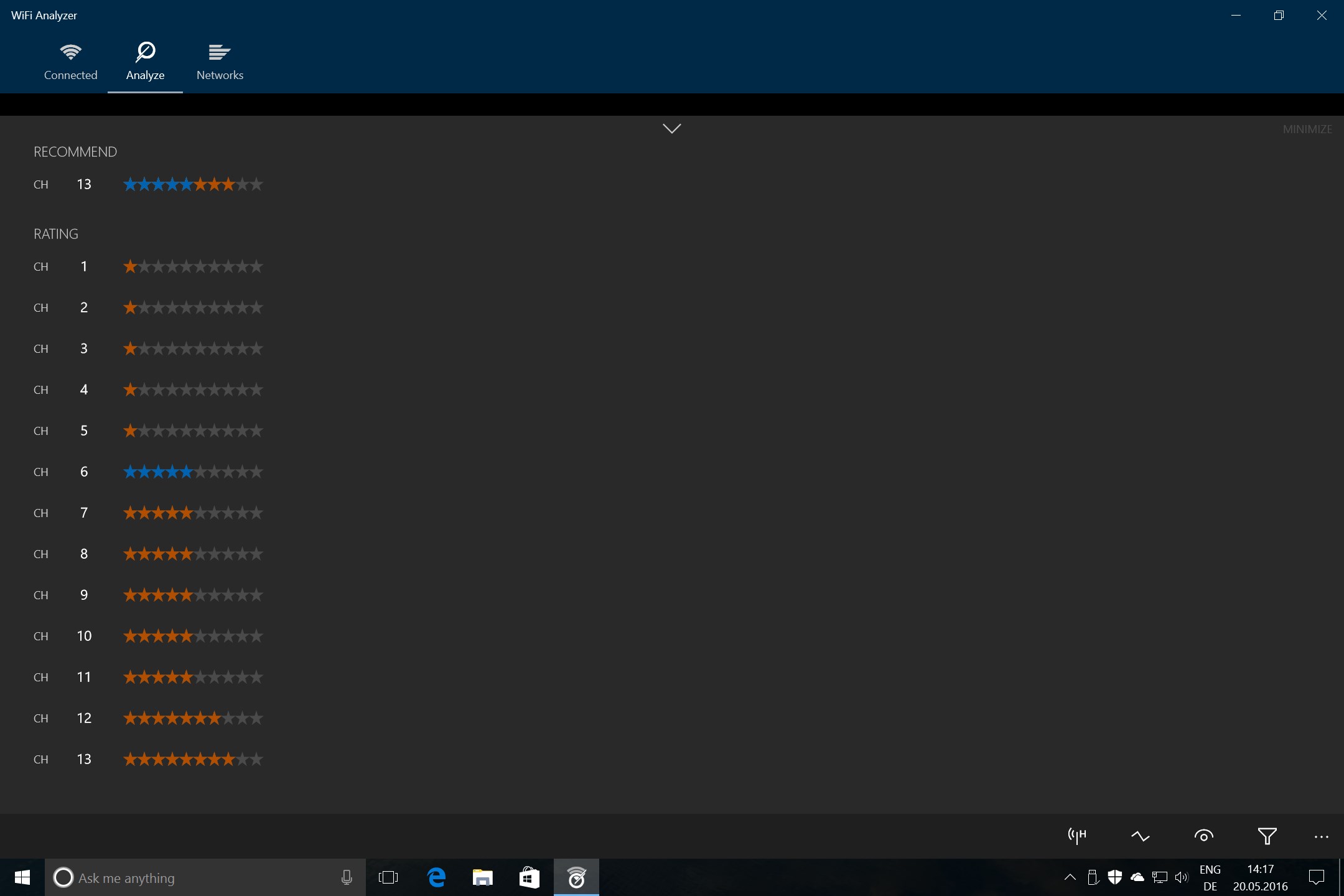 WiFi Analyzer screenshot