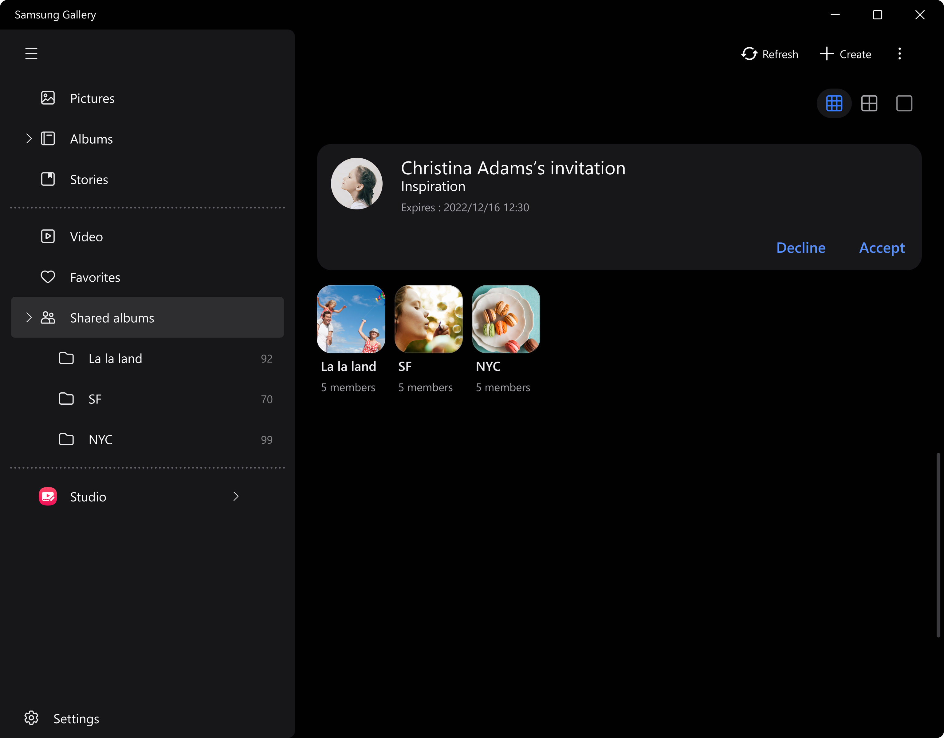 Samsung Gallery screenshot