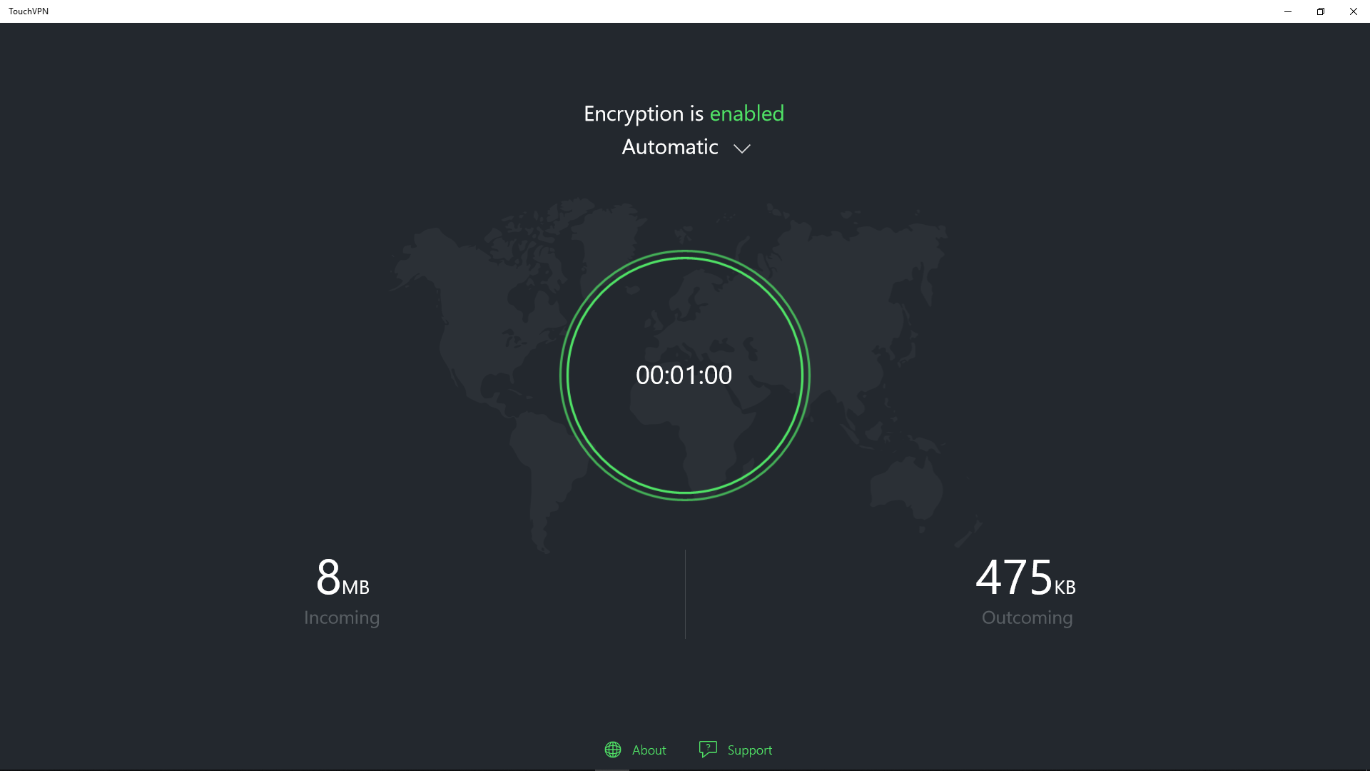 TouchVPN screenshot