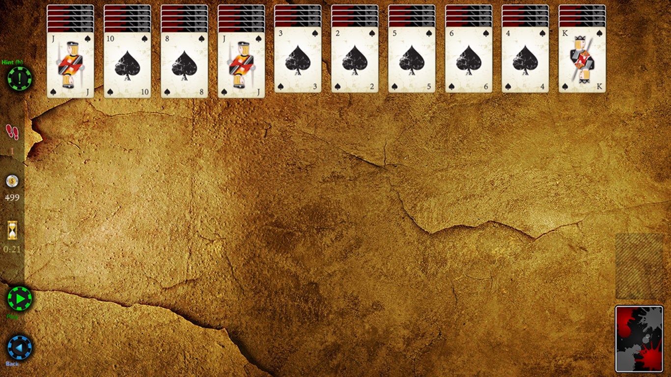 Spider Solitaire HD screenshot