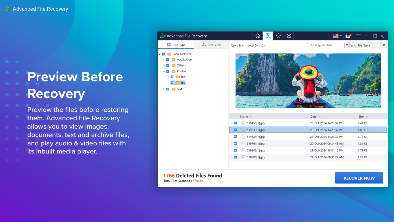 Advanced File Recovery screenshot