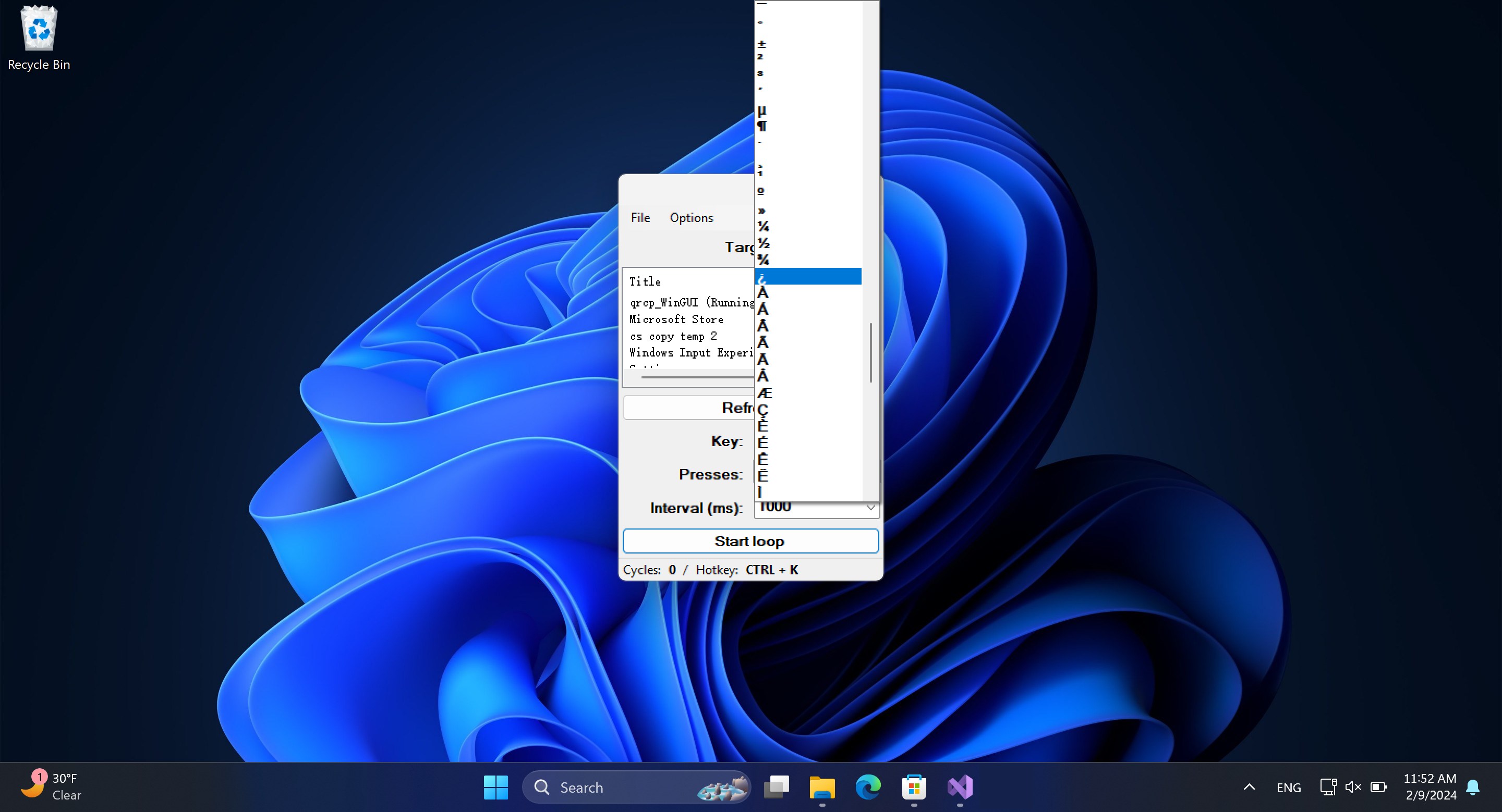 Auto Key Presser : Key holder screenshot