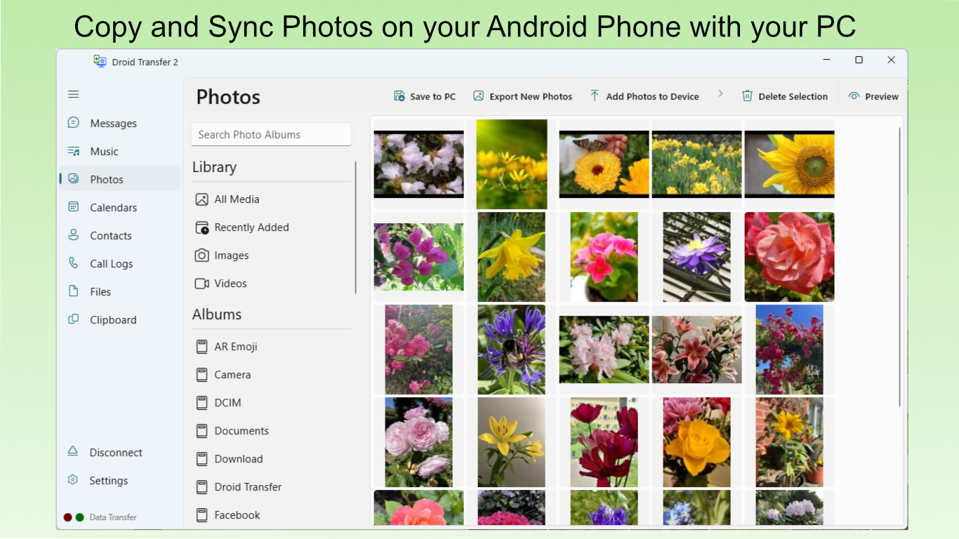 Droid Transfer screenshot