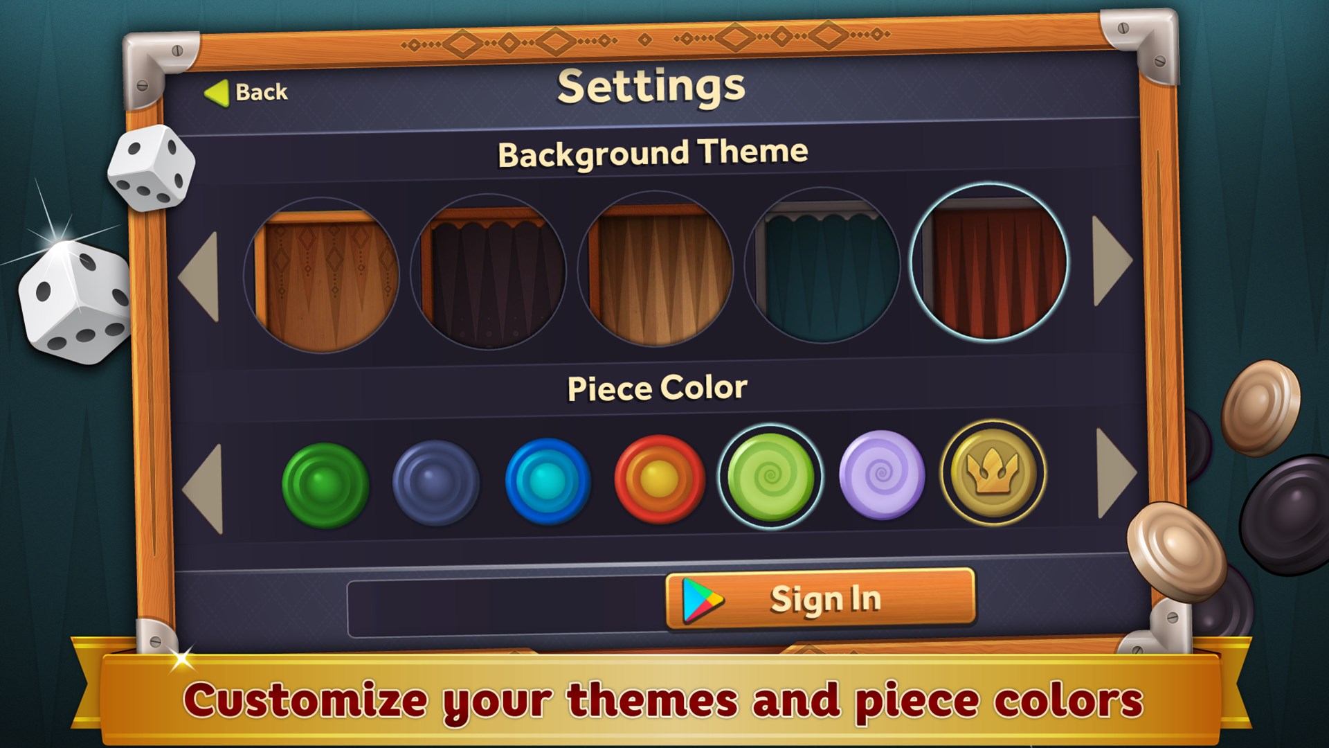 Backgammon Deluxe screenshot