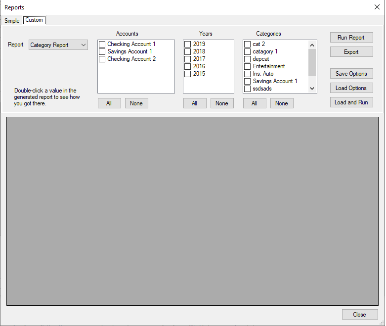 No Frills Checkbook screenshot