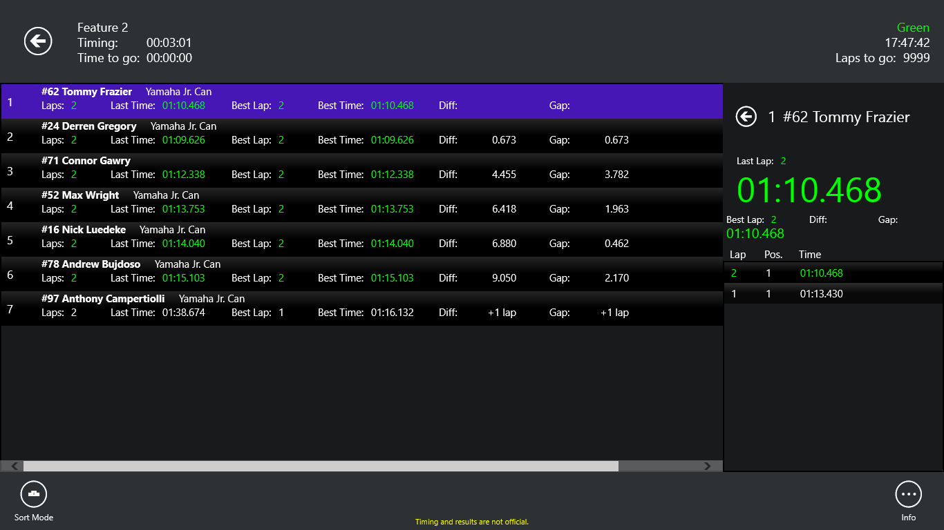 Race Monitor screenshot