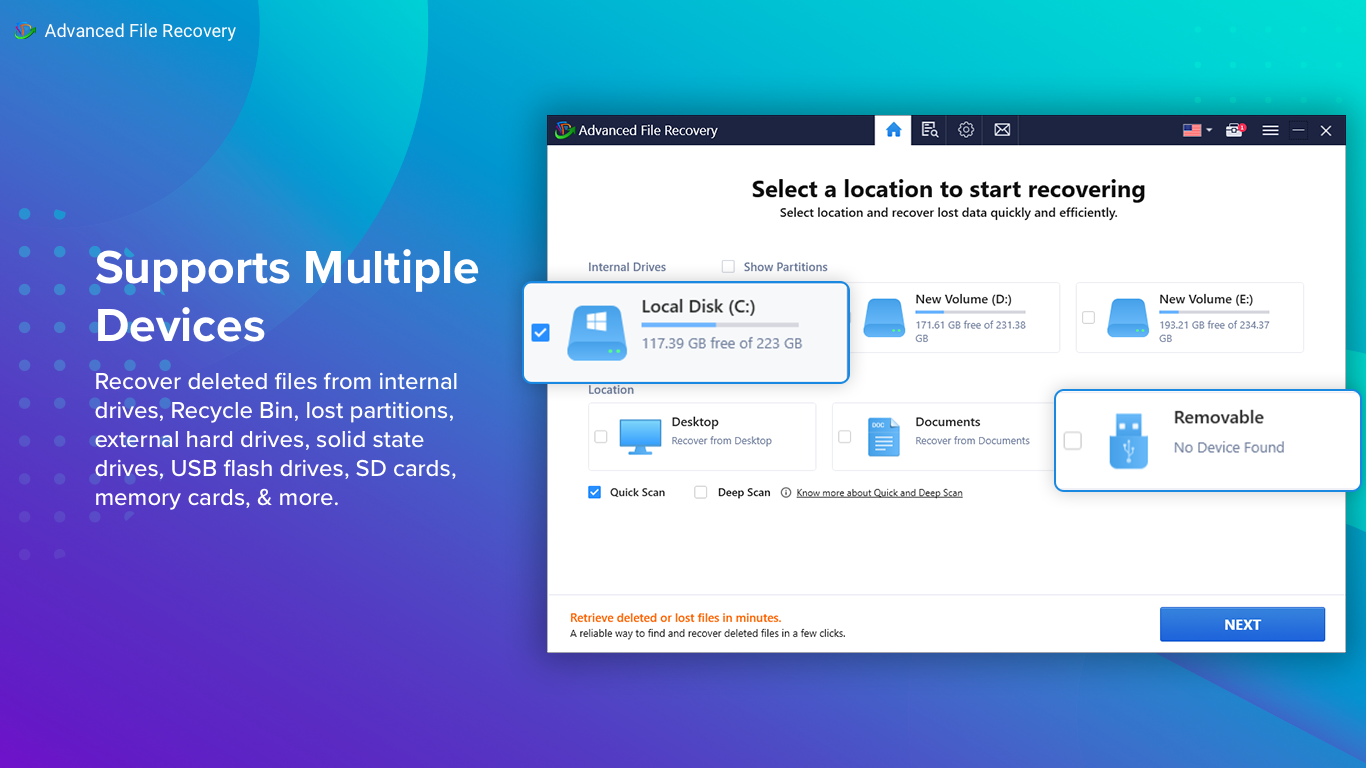 Advanced File Recovery screenshot