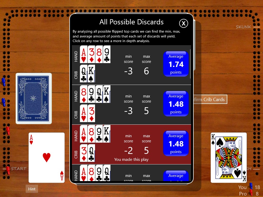 Cribbage Classic screenshot