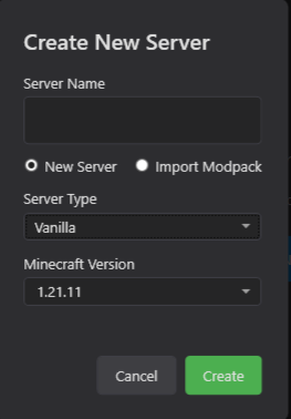 MC Server Manager screenshot