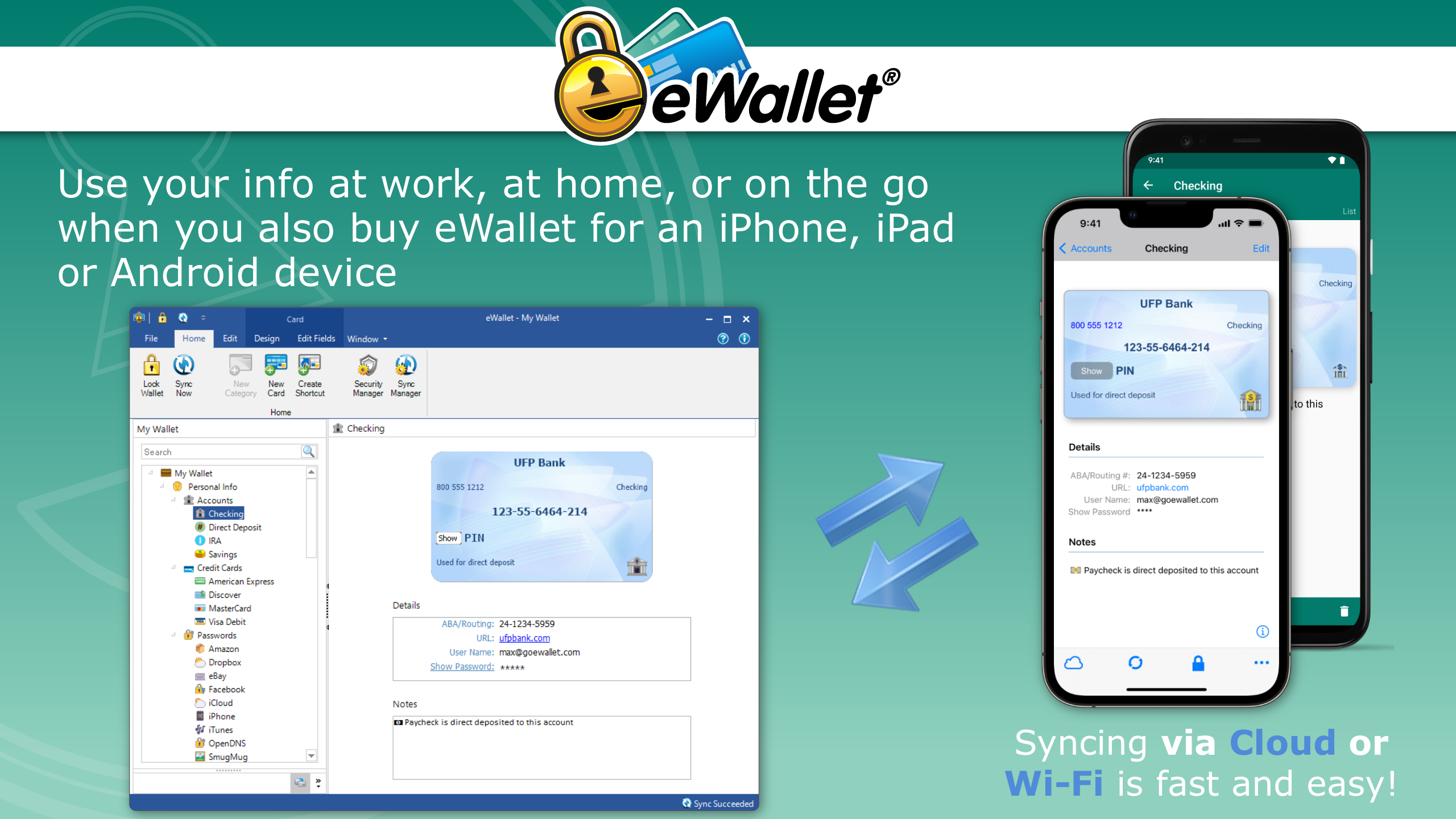 eWallet for Windows screenshot