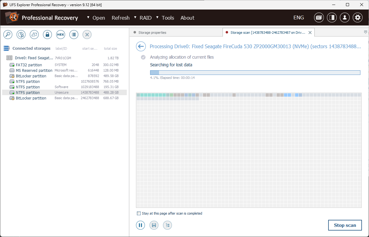 UFS Explorer Professional Recovery screenshot