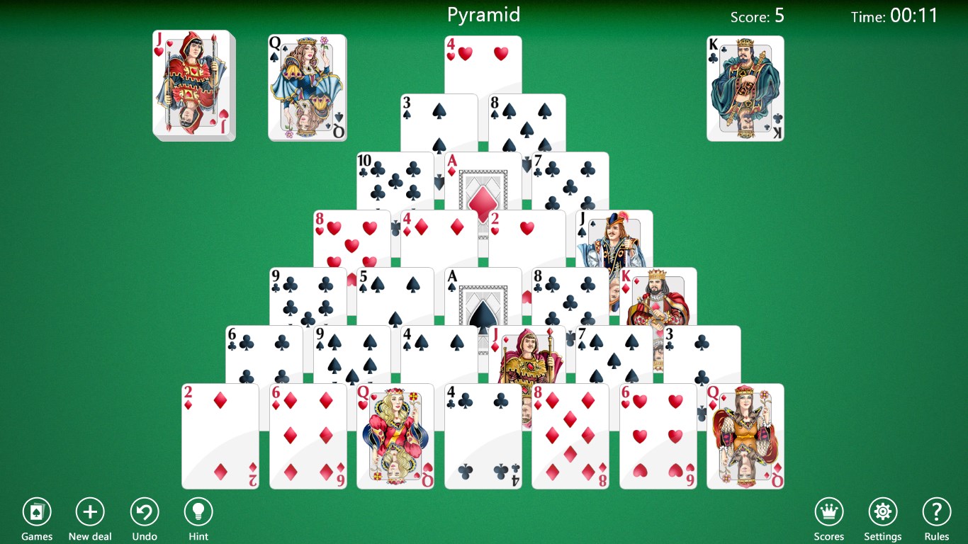 Pyramid Solitaire screenshot