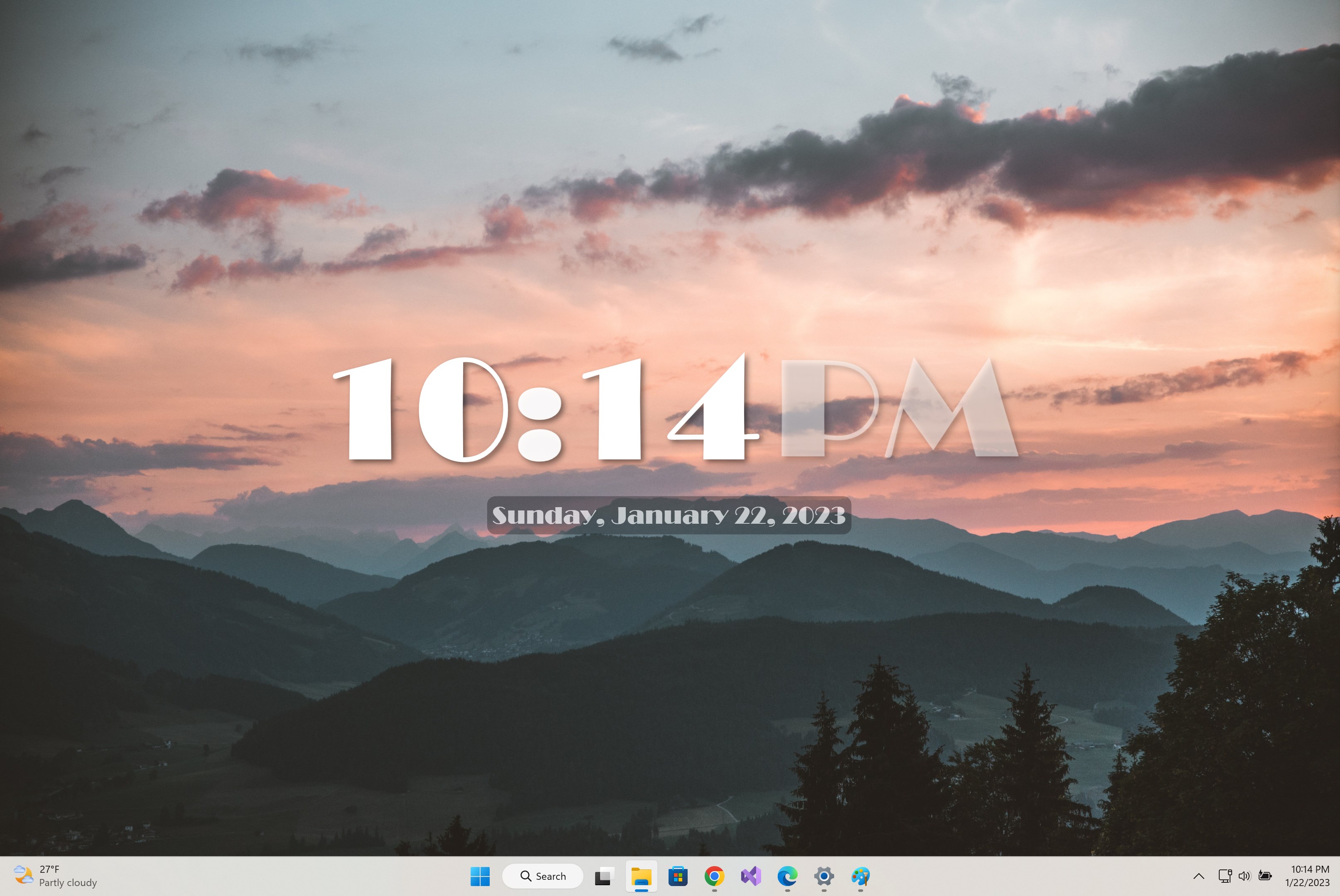 Desk Clock Desktop Widget screenshot