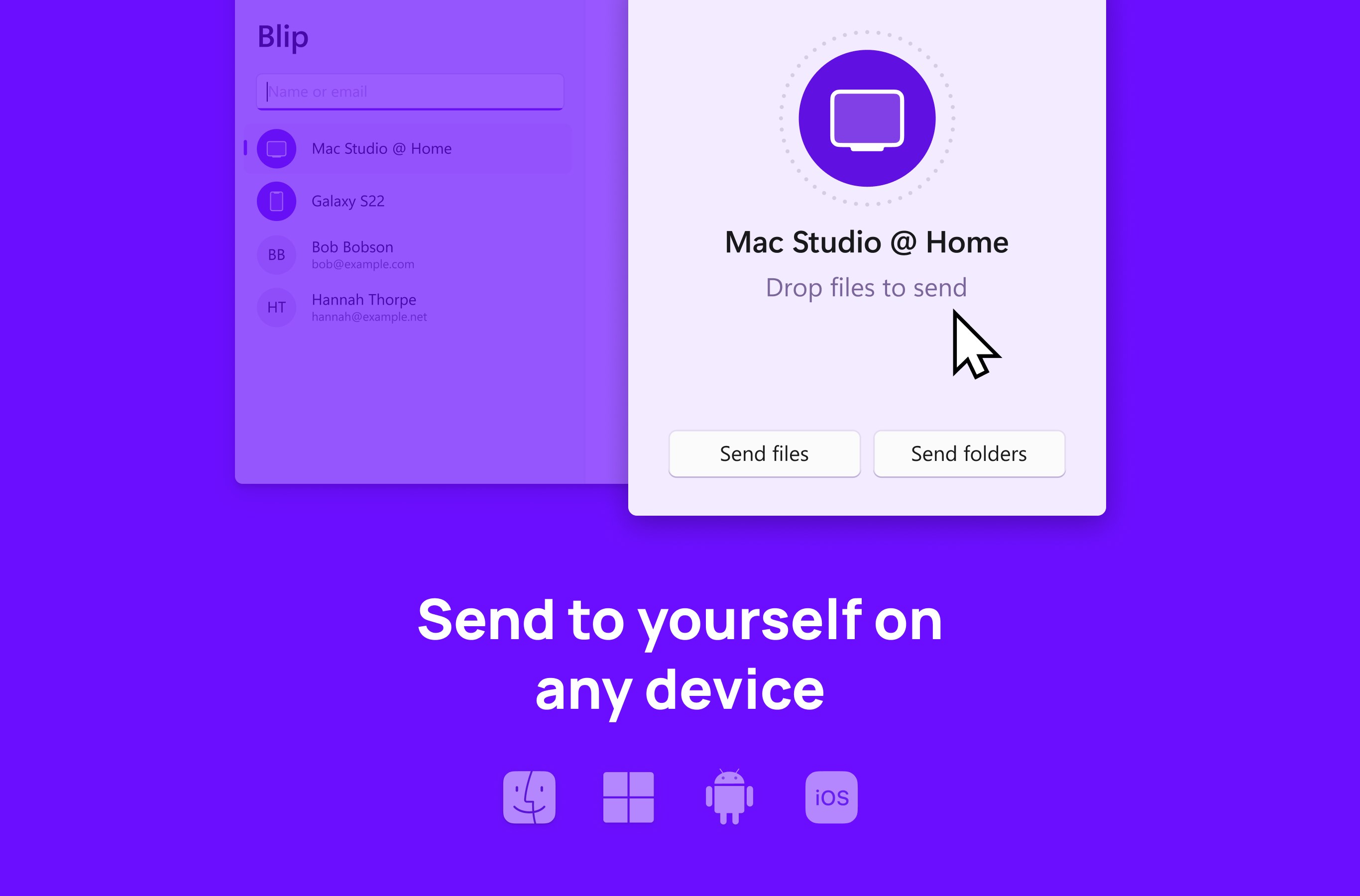 Blip Transfer screenshot
