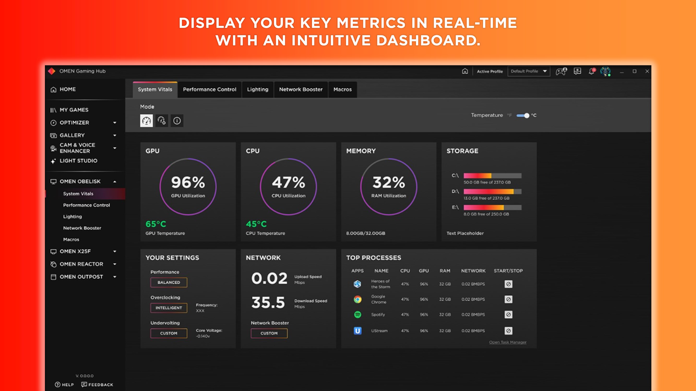 OMEN Gaming Hub screenshot