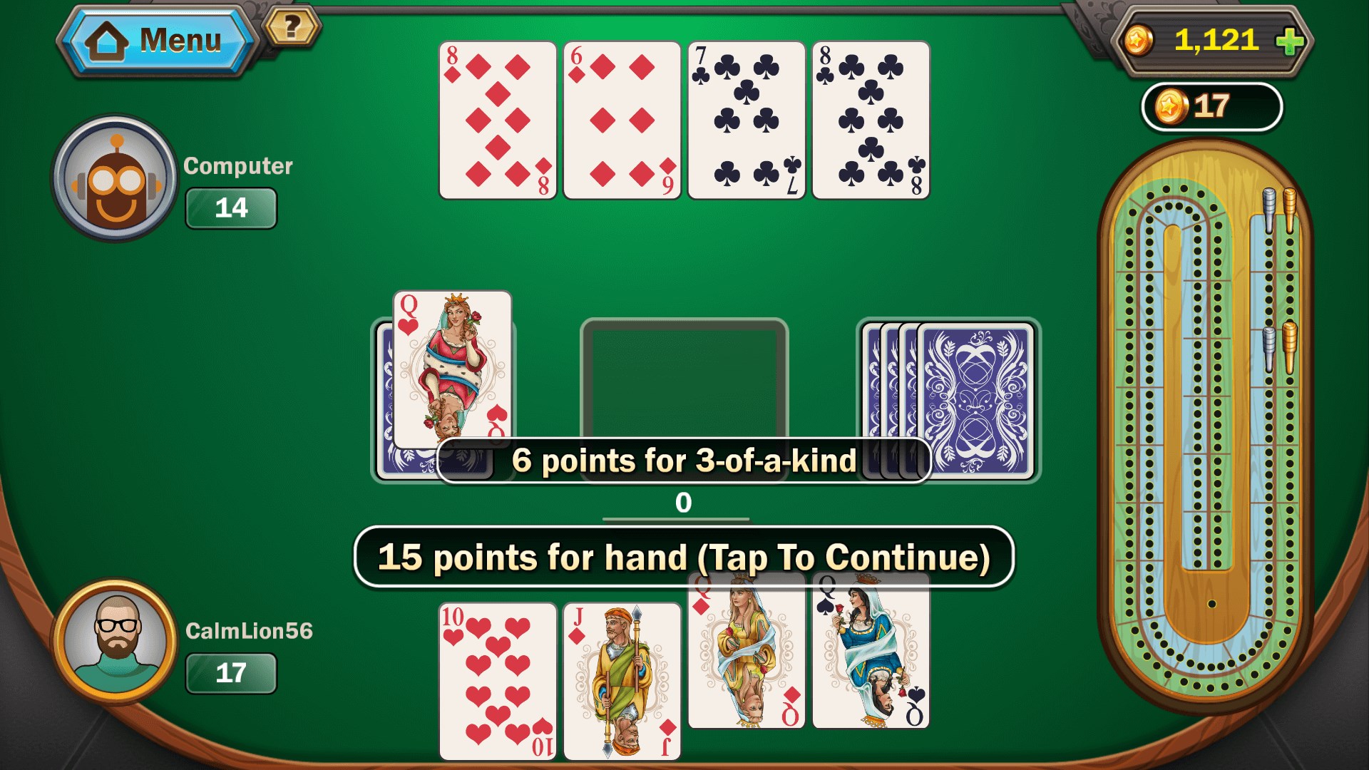 Cribbage Deluxe screenshot