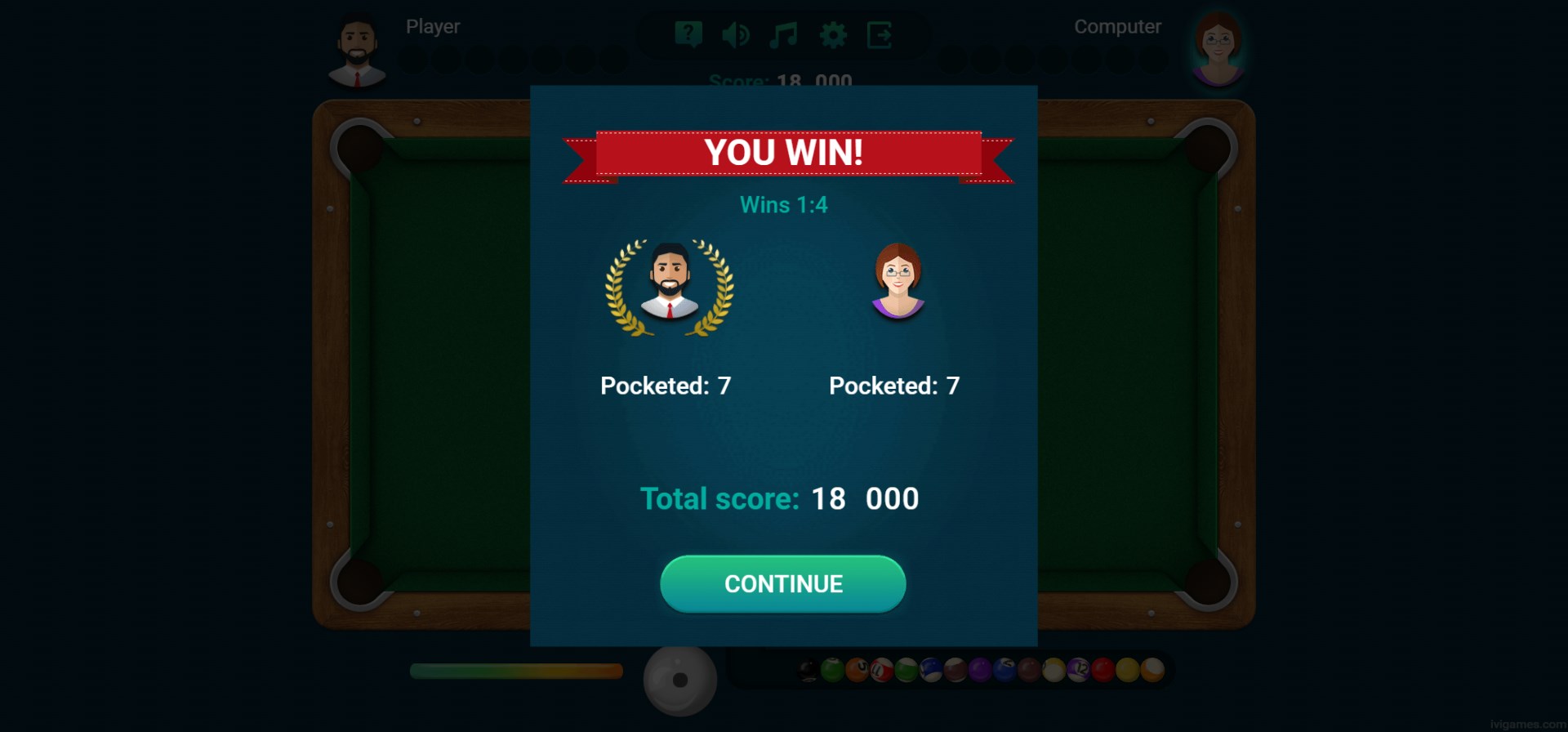 8 Ball Billiards - Super Challenge screenshot