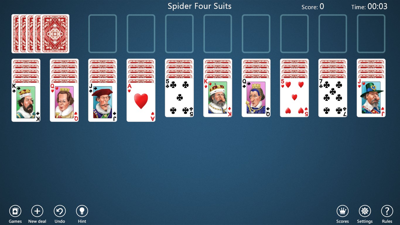 Spider Solitaire Collection Free screenshot