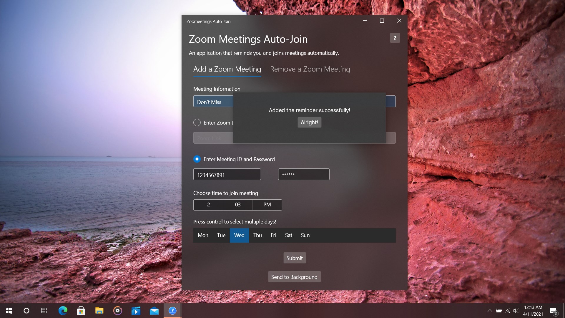 Virtual Meetings Auto Join screenshot