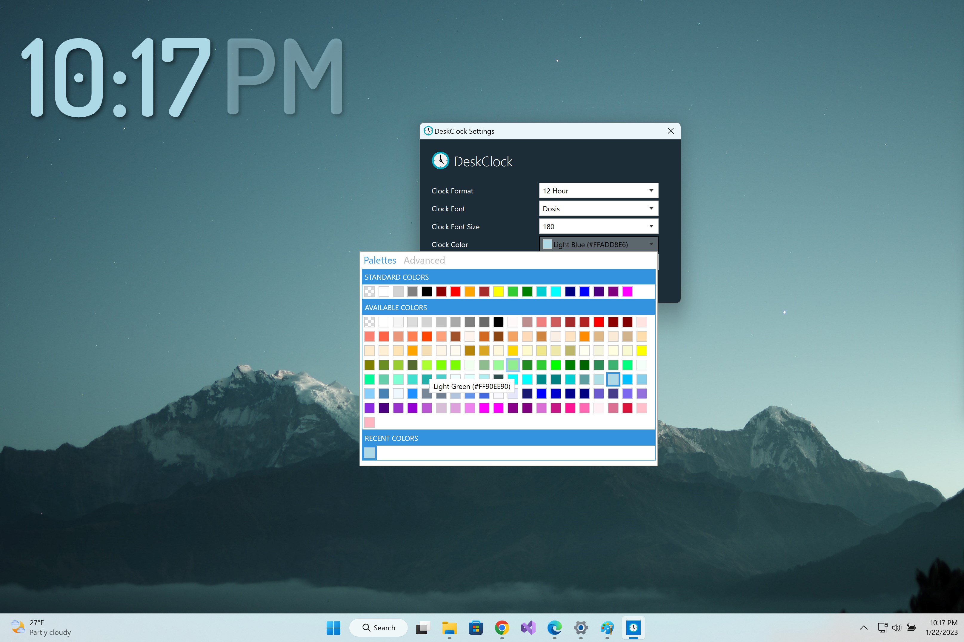 Desk Clock Desktop Widget screenshot