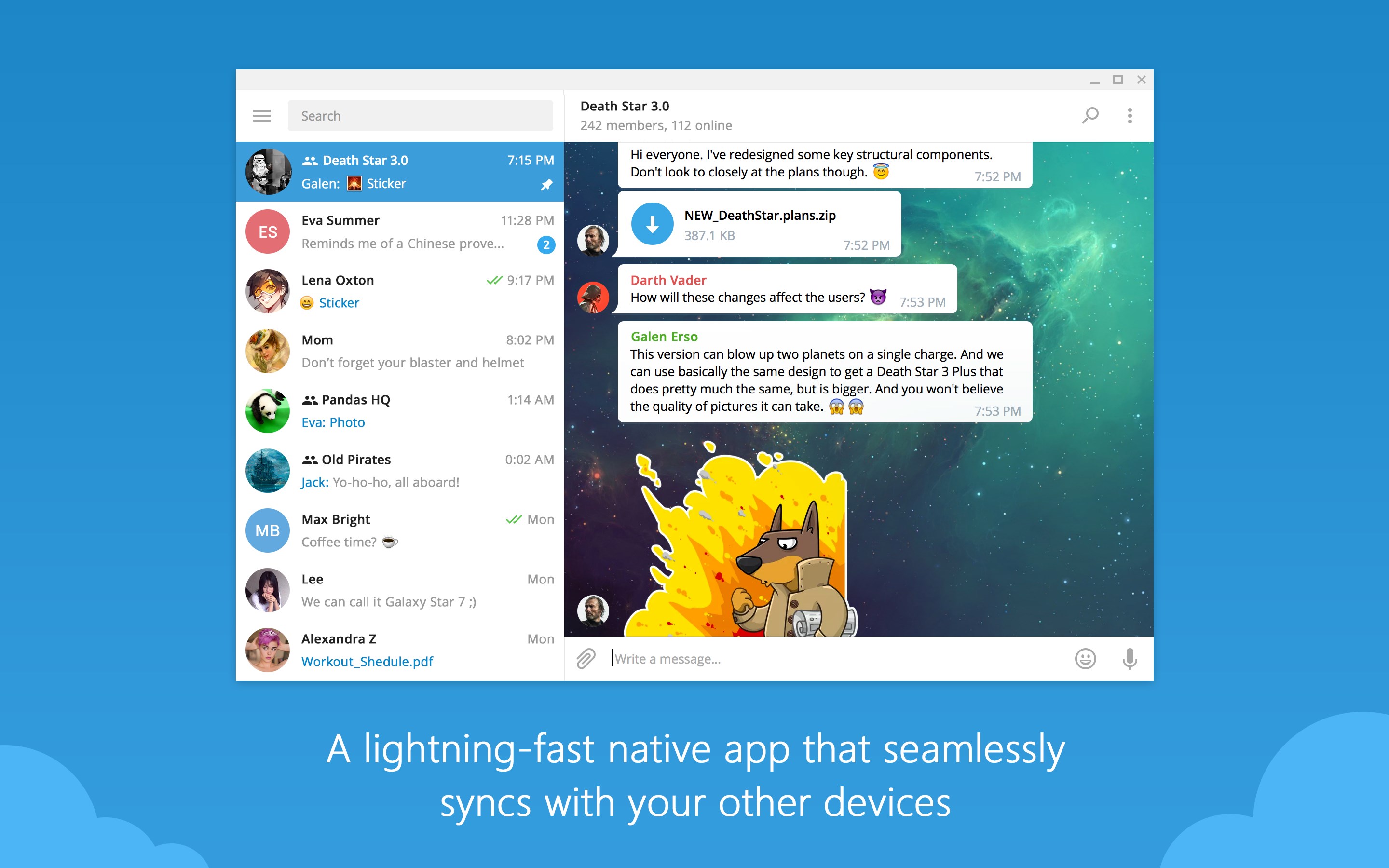 Telegram Desktop screenshot