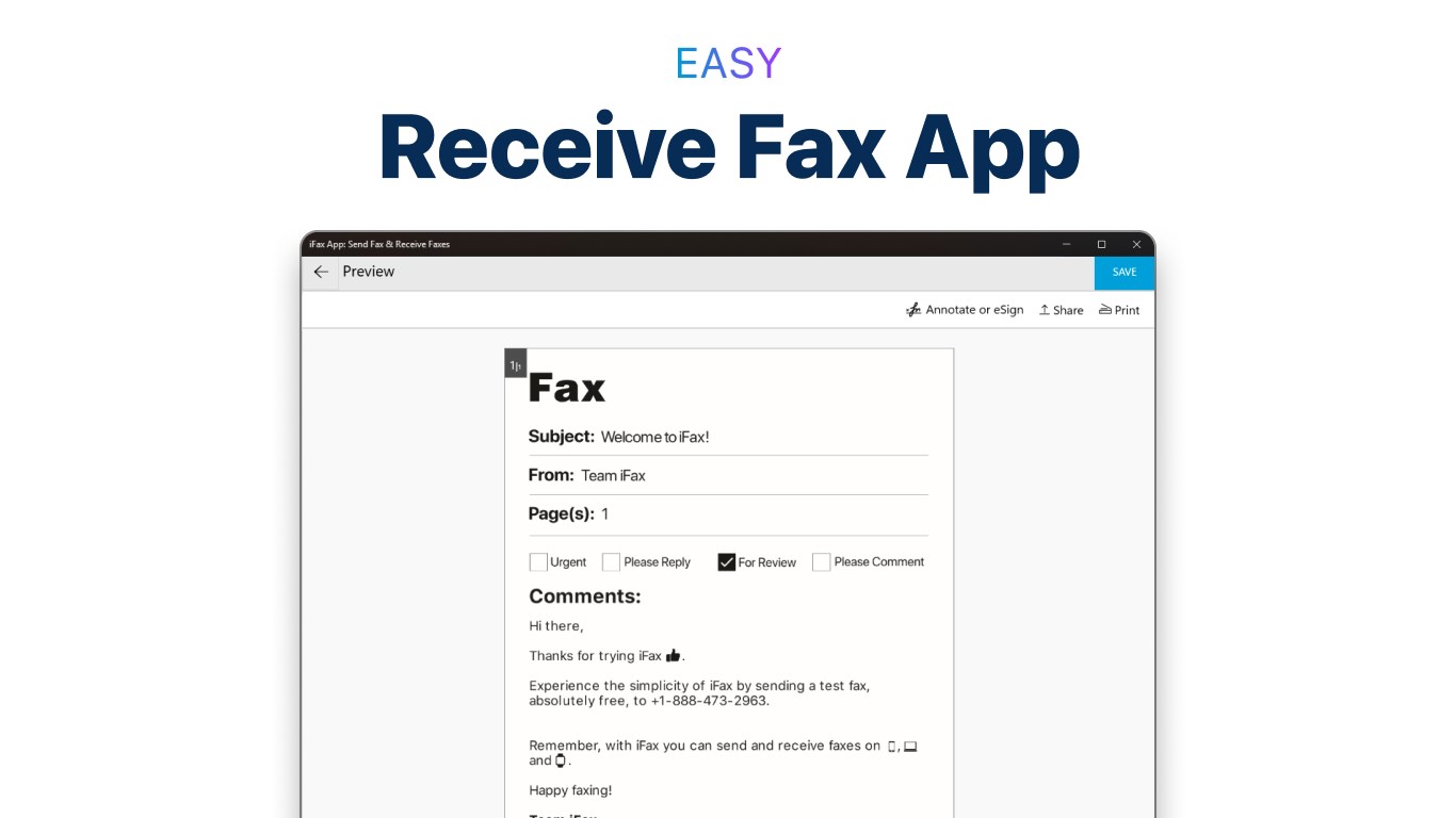 iFax App: Send Fax & Receive Faxes screenshot