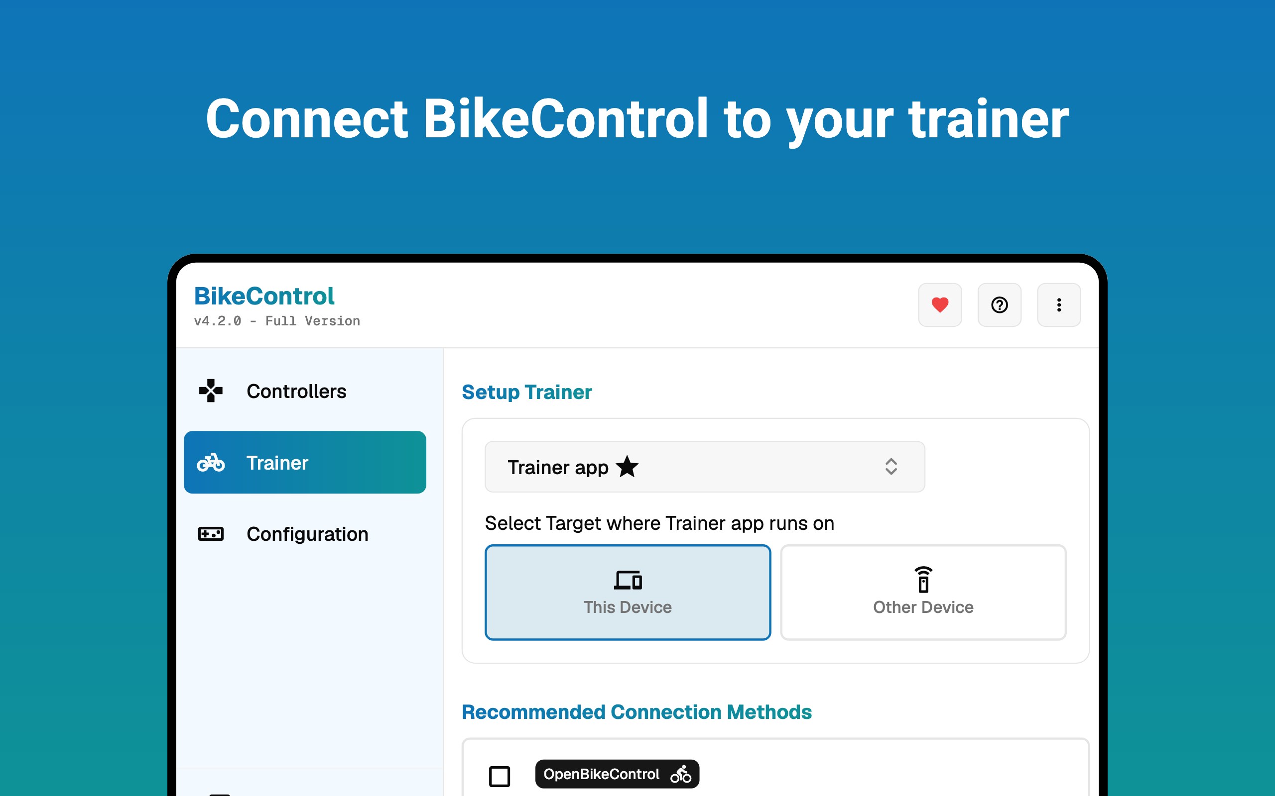 BikeControl screenshot