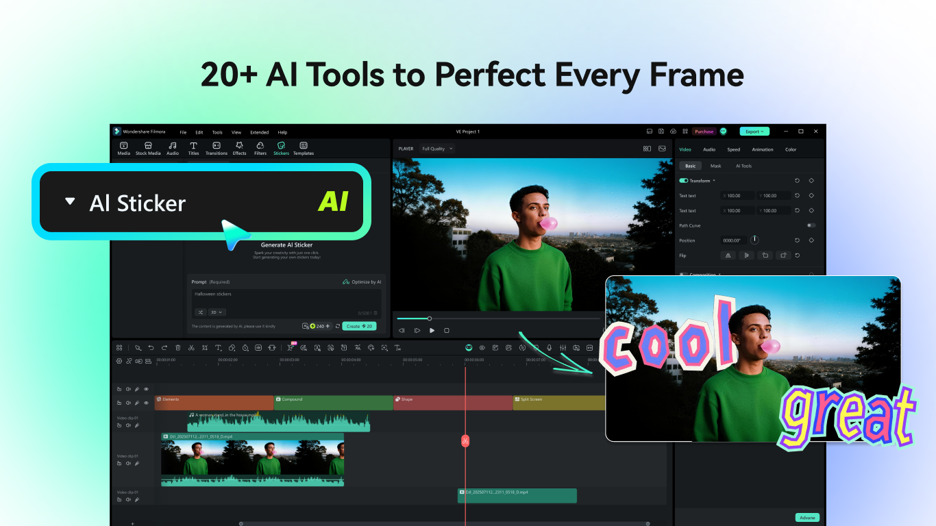 Wondershare Filmora - AI Video Editor screenshot