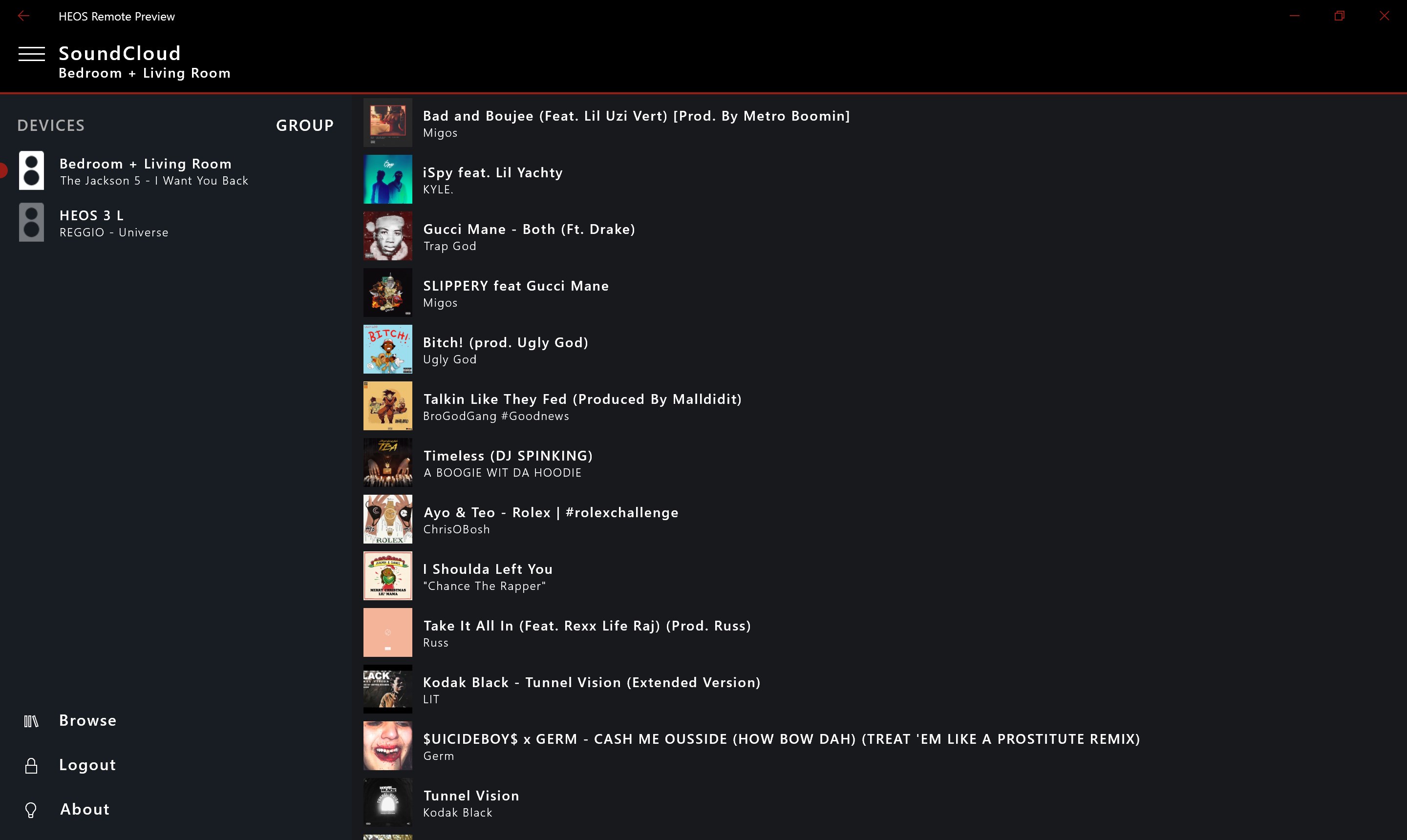 HEOS Remote screenshot