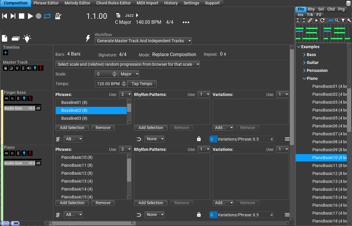 RapidComposer screenshot