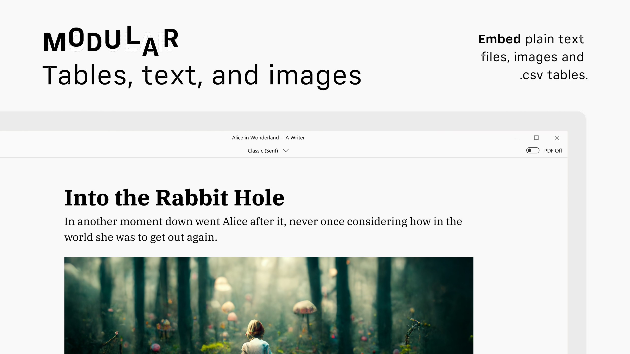 iA Writer screenshot