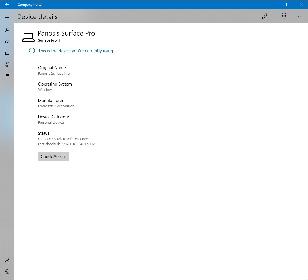 Company Portal screenshot