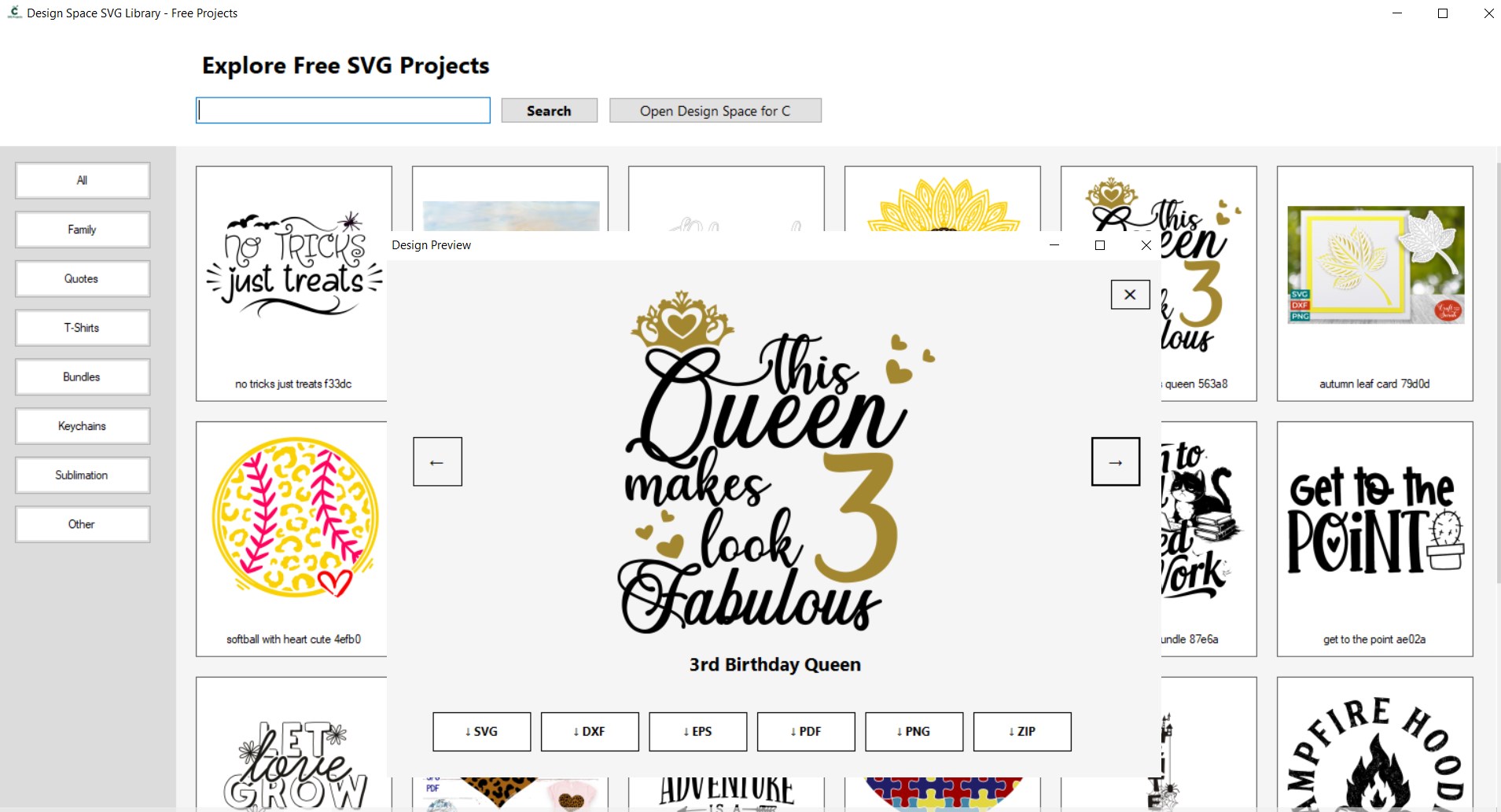 Design Space SVG Library - SVG Projects screenshot