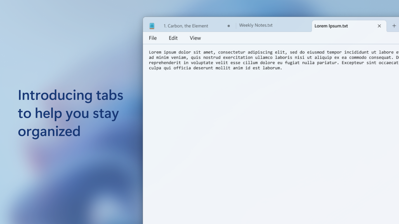 Windows Notepad screenshot