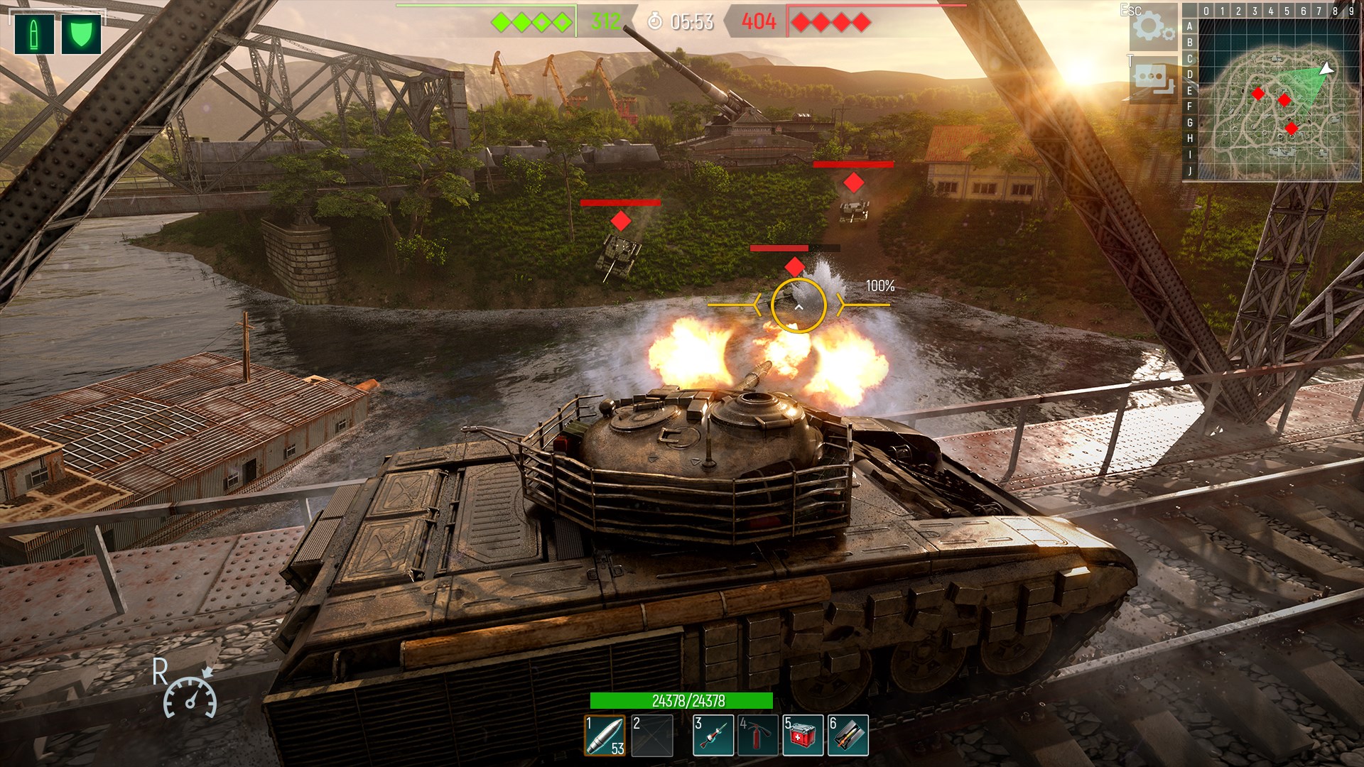 Tank Force: War game online, battle on modern tanks screenshot