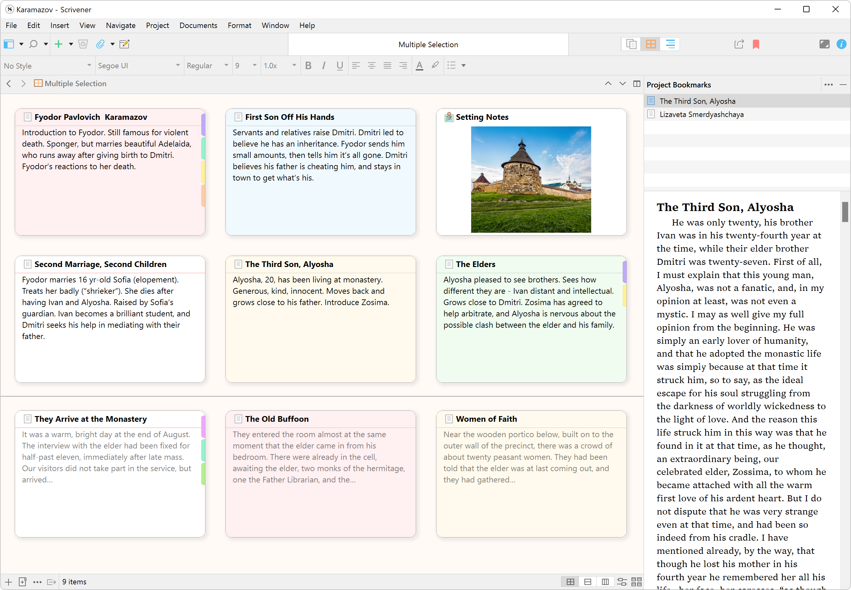 Scrivener screenshot