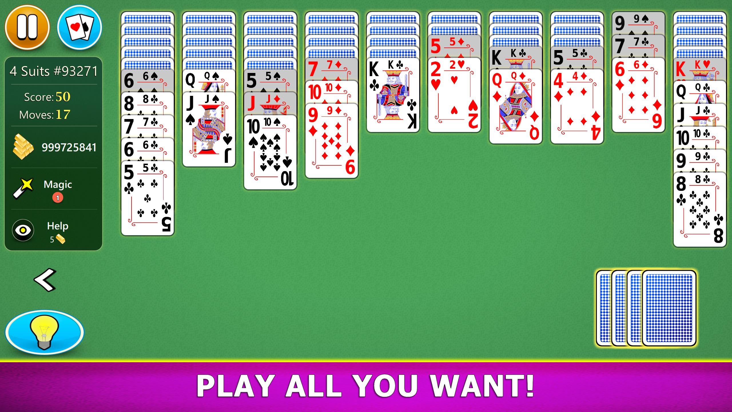 Spider Solitaire Mobile screenshot