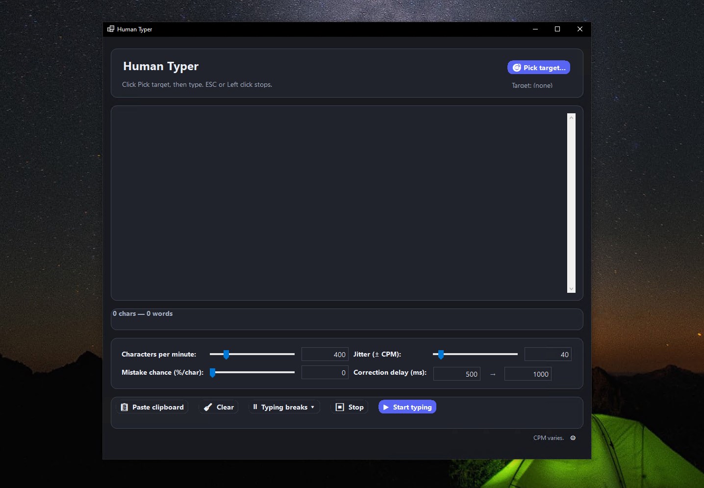 Human Typer screenshot