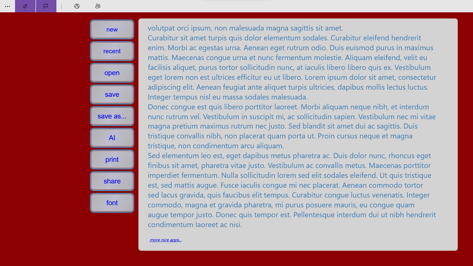 WordPad TextNote screenshot