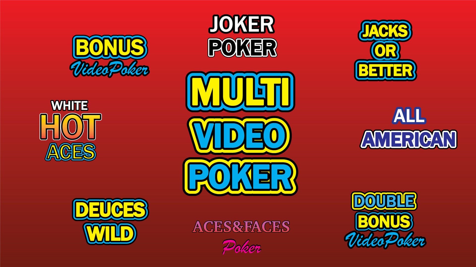 MULTI VIDEO POKER CLASSIC GAMES screenshot