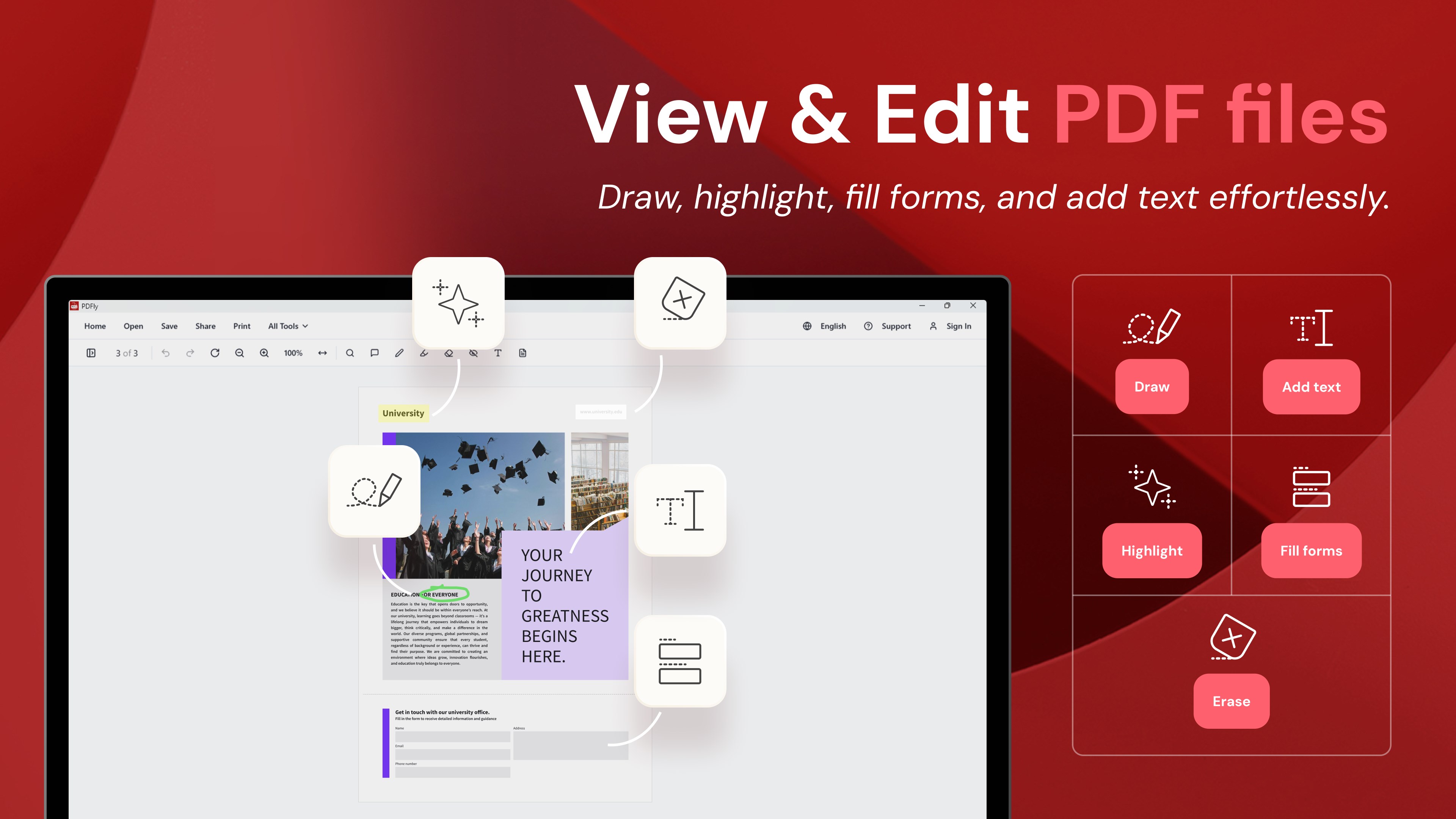 PDF Reader, Editor & Converter – PDFly screenshot