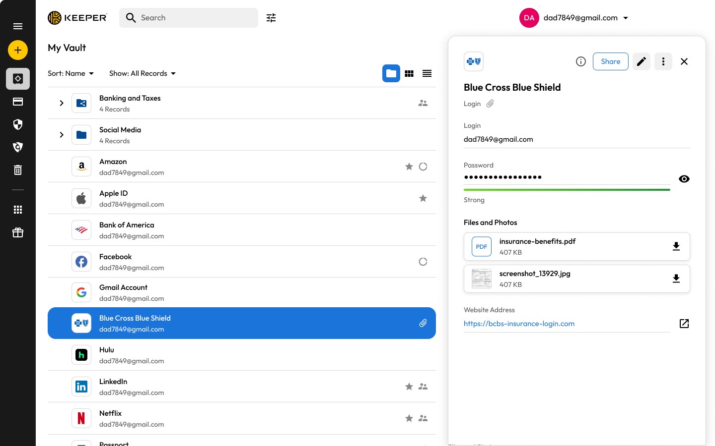 Keeper® Password Manager screenshot