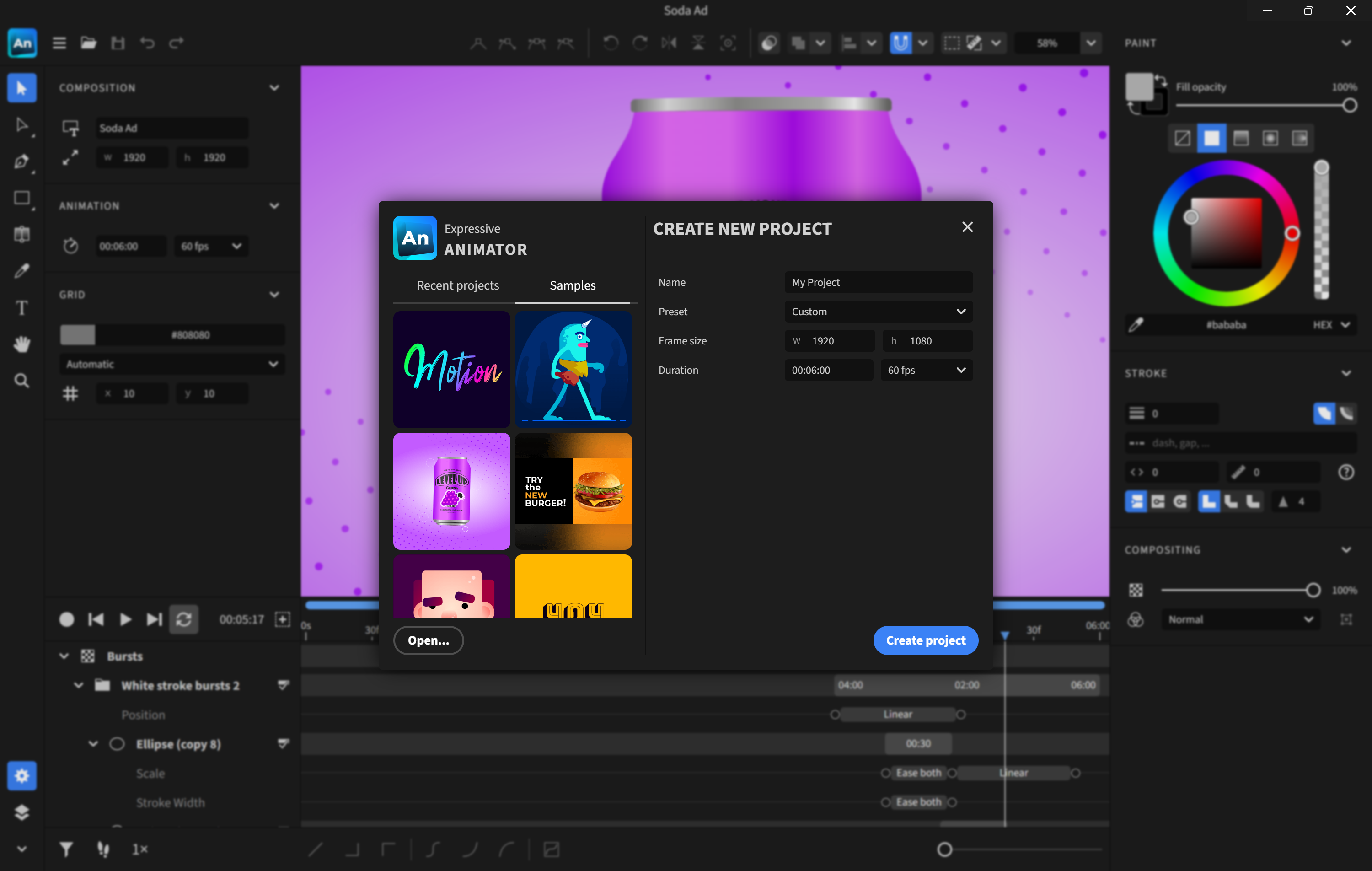 Expressive Animator screenshot