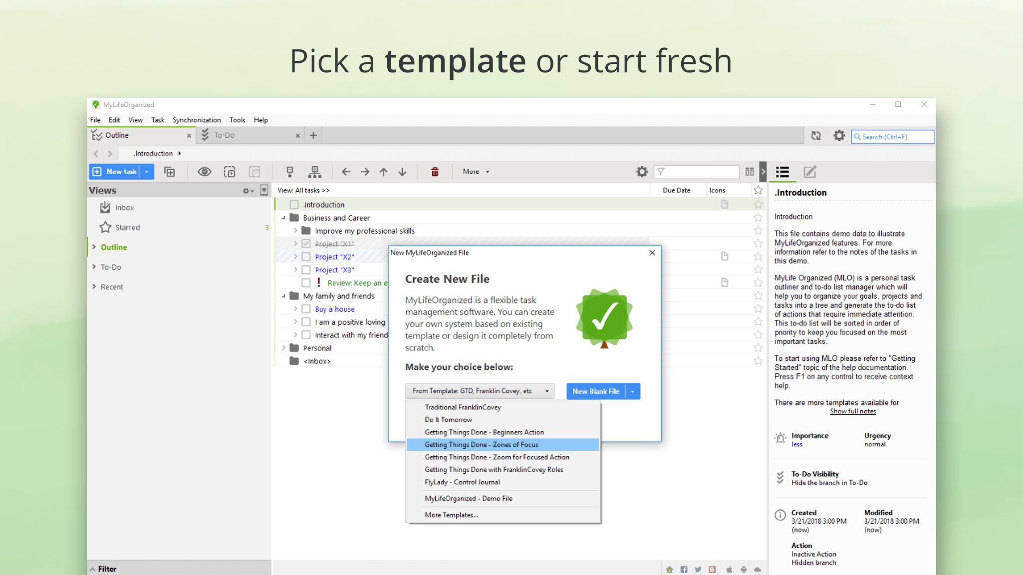 MyLifeOrganized - To-Do List screenshot