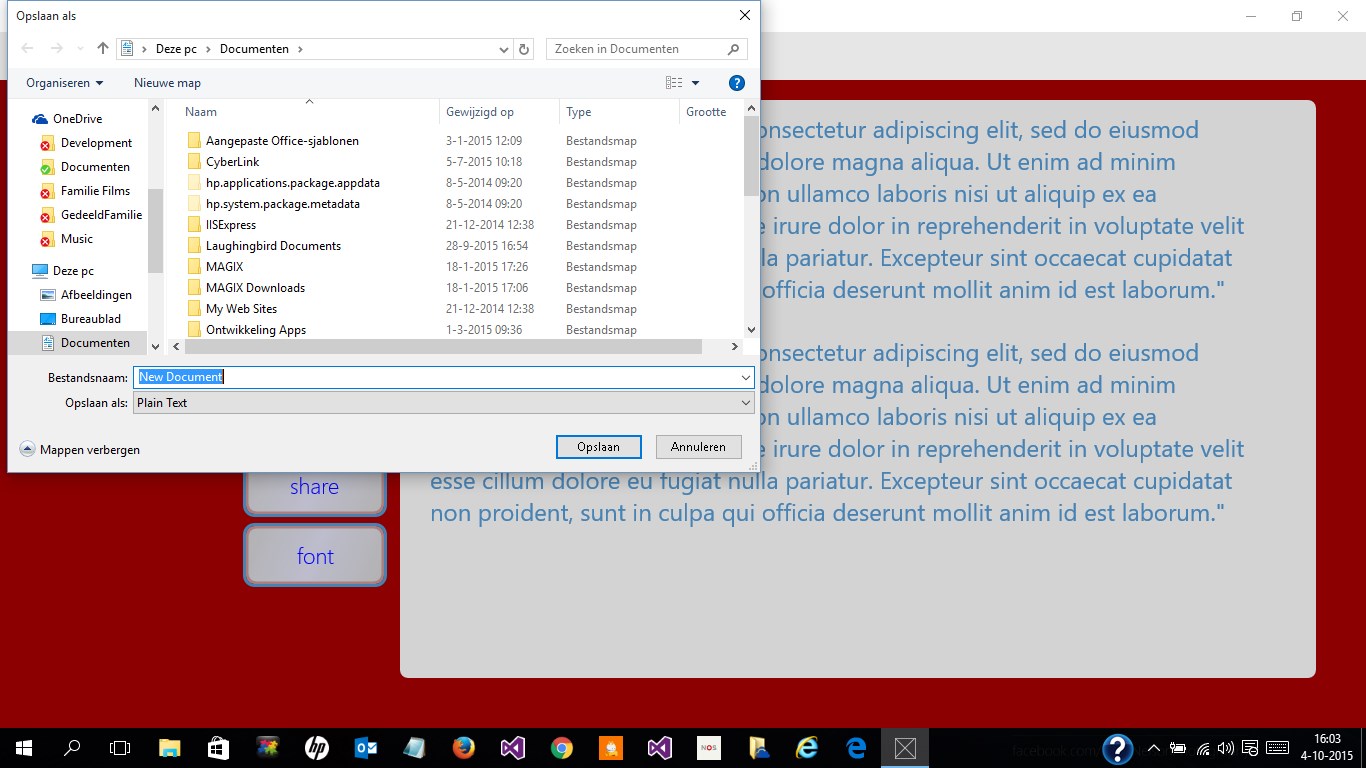 WordPad TextNote screenshot